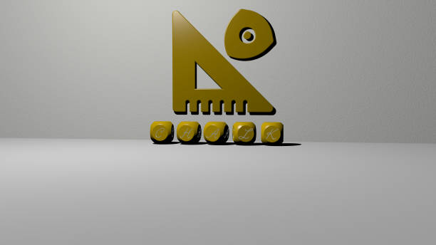 istock 3D graphical image of CHALK vertically along with text built by metallic cubic letters from the top perspective, excellent for the concept presentation and slideshows. background and illustration 1264000013
