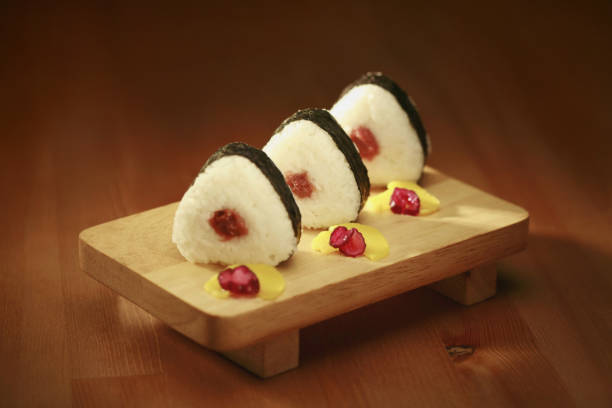 istock Sushi on a wooden tray 1264000384