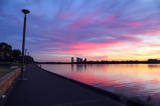 istock Sunset in Rhodes NSW, Parranatta River 1264005676