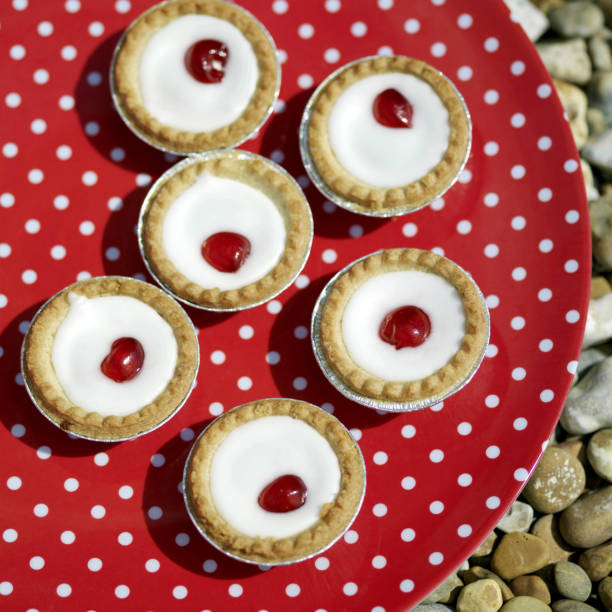 istock Elevated view of Bakewell tarts 1264010157