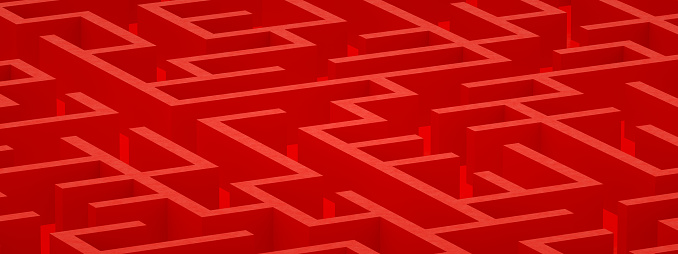 3d rendering of maze, labyrinth background. Occupation, Maze, Footpath, Choices, Problems,Strategy