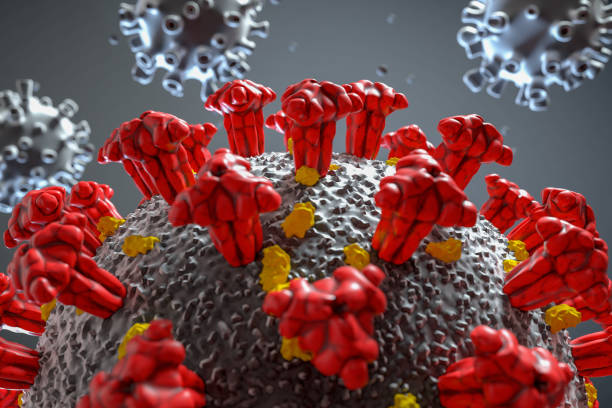istock Virus, Bacteria, Coronavirus, Covid-19, 3D Background 1264014716