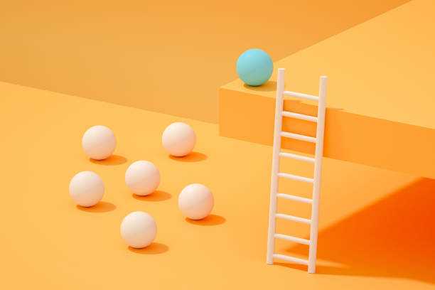 istock Teamwork and Leadership, Ladder of Success Concept 1264016756