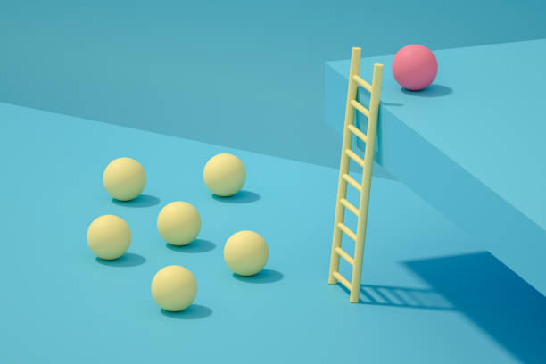 istock Teamwork and Leadership, Ladder of Success Concept 1264016936