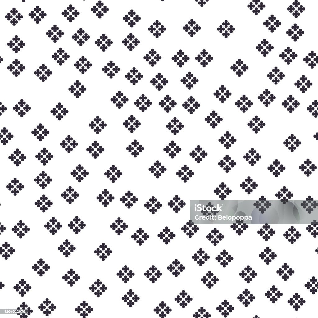 Random Patterns In Objects Seamless Pattern Of Tiny Random Geometric Elements Stock Illustration ...