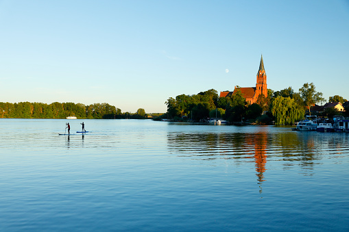 lake chiemsee in bavaria - seebruck - germany