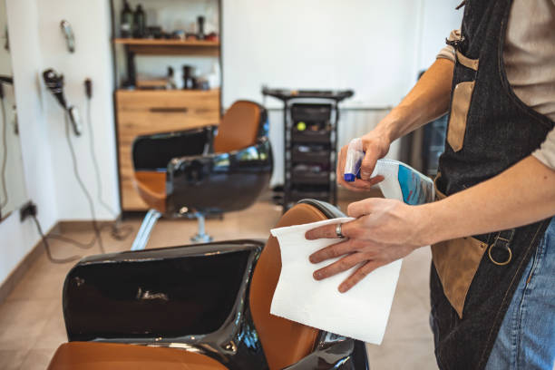 Men's hairstyling new normal lifestyle.