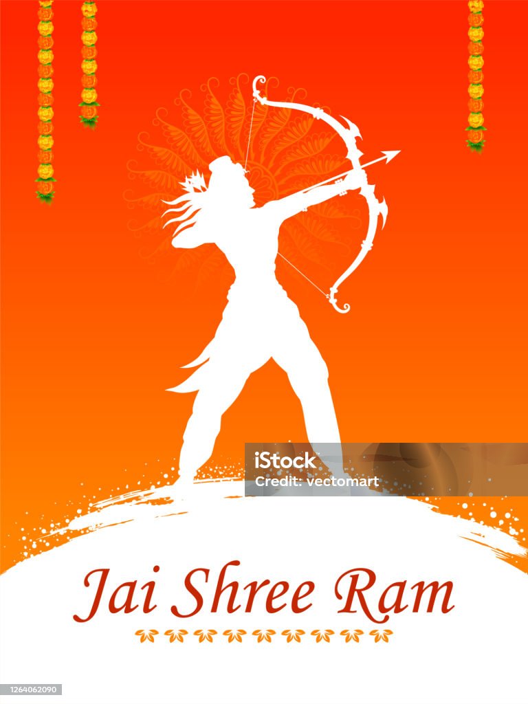 Lãnh Chúa Rama Với Mũi Tên Cung Trong Nền Lễ Kỷ Niệm Shree Ram Navami Cho  Ngày Lễ Tôn Giáo Của Ấn Độ Hình minh họa Sẵn có - Tải xuống Hình