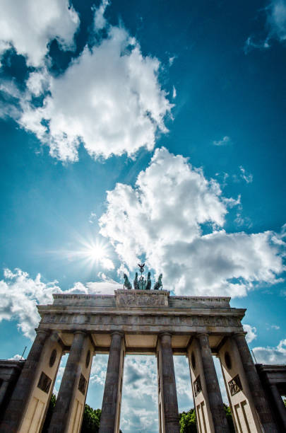 istock Low Angle View Of The Brandenburg Gate In Berlin, Germany 1264064486