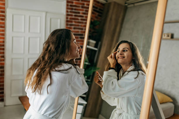 Young woman enjoying morning