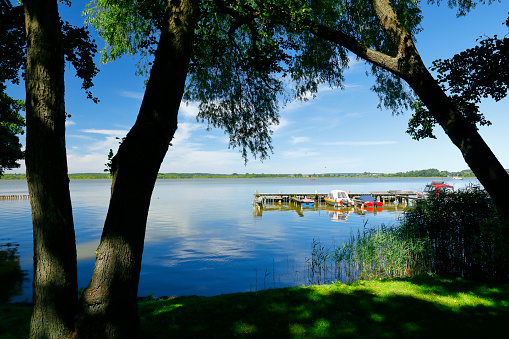 Landing stage in Neustrelitz, Mecklenburg-Vorpommern