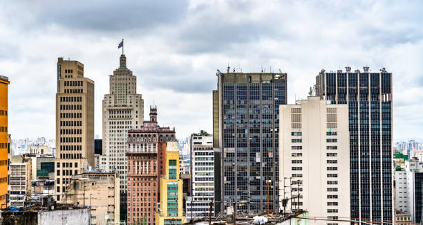 istock Downtown San Paolo skyline in Brazil 1264075087