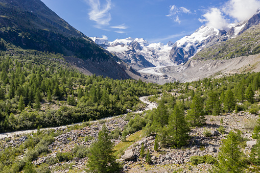 Glacier Graubunden canton, Switzerland