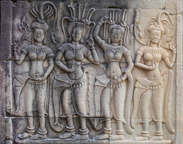 660+ Cambodia Angkor Wat Carving Female Stock Photos, Pictures