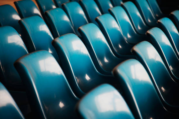 istock Empty chairs at airport lounge 1264078851