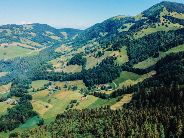 Swiss villages from above