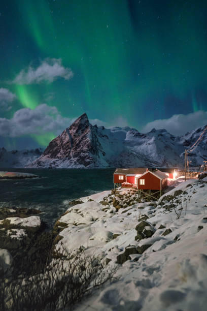 istock Aurora Borealis on Lofoten Islands in winter 1264081621