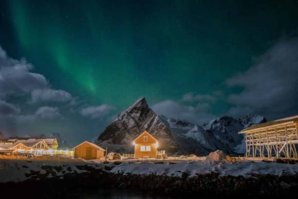 istock Aurora Borealis on Lofoten Islands in winter 1264081624