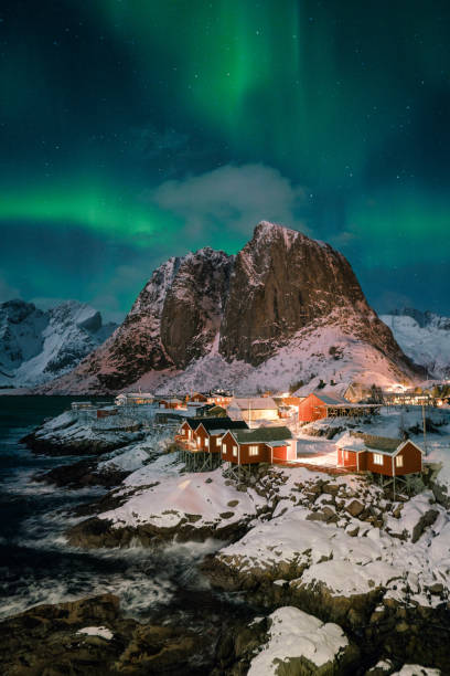istock Aurora Borealis on Lofoten Islands in winter 1264081627