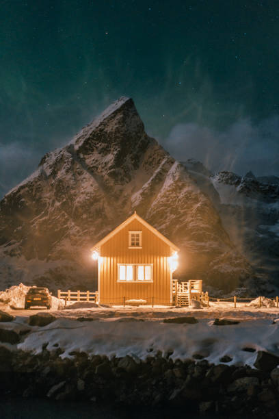 istock Aurora Borealis on Lofoten Islands in winter 1264081650