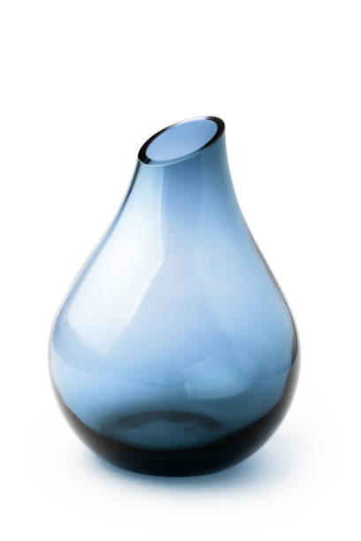 istock Blue vase isolated on white background. With Clipping Path for artwork and design. Blue vase isolated. 1264081899