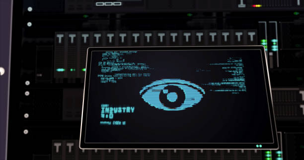 istock Social scoring and surveillance symbols illustration 1264083234