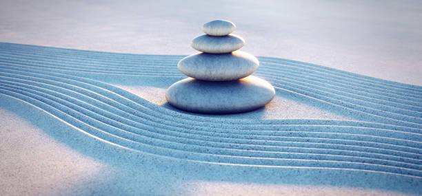 istock Stack of Stones in Zen Garden 1264086197