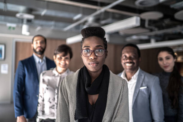 istock Portrait of a successful business team 1264086299