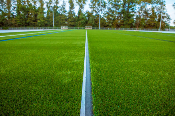 istock Synthetic football pitch 1264095300