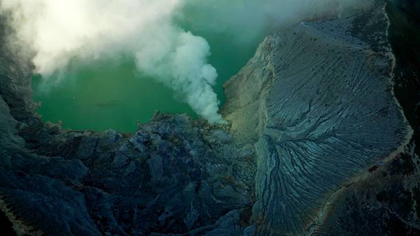 istock photo inside a big volcano during an eruption 1264095636