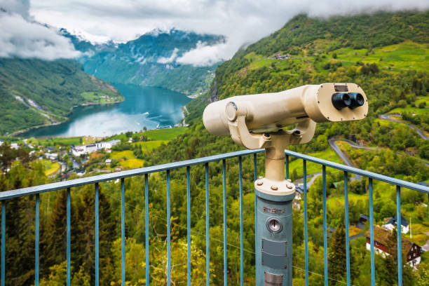 istock travel binoculars for viewing the fjord 1264096716