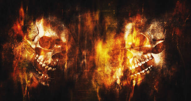 Calaveras Con Fuego - Banco de fotos e imágenes de stock - iStock Calaveras Con Fuego - Banco de fotos e imágenes de stock - iStock