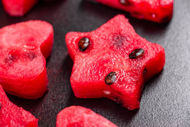 istock Fresh delicious watermelon sliced with mint and watermelon juice 1264099826