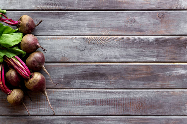 istock Beet harvest. Vegetables with green tops top- 1264103074