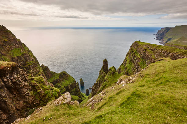 istock Suduroy island dramatic coastline and cliffs in Faroe archipelago. 1264108383