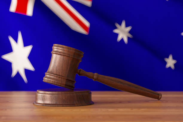istock Gavel and australian Flag 1264110750