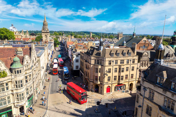 istock Panoramic aerial view of Oxford 1264113944