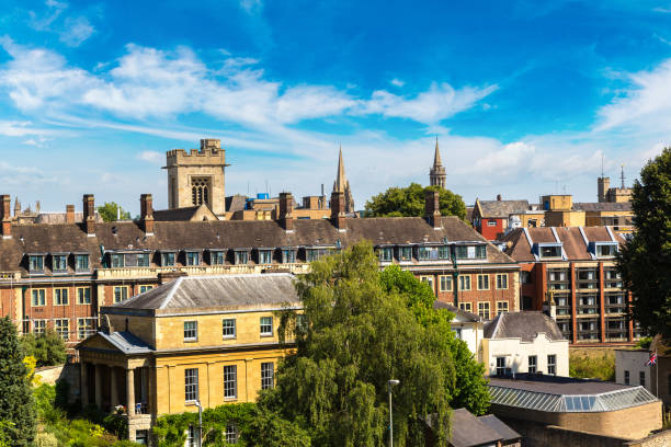 istock Panoramic aerial view of Oxford 1264114131