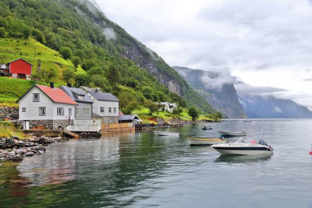 istock Norway beautiful village 1264114156