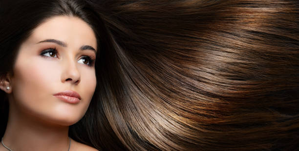 istock Attractive brunette with long stylish hair. 1264116834