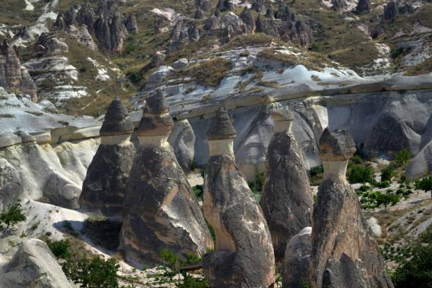 istock Fairy chimneys in Cappadocia 1264118053
