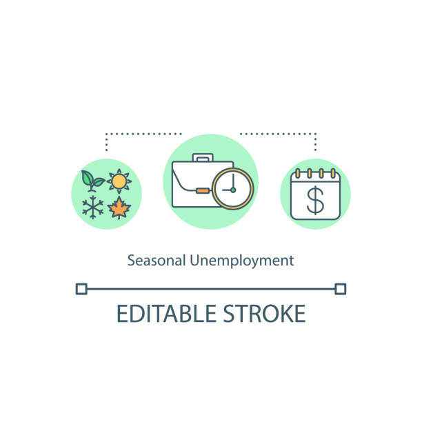 Seasonal Unemployment Concept Icon Stock Illustration - Download Image Now - Abstract, Art, Business - iStock Seasonal Unemployment Concept Icon Stock Illustration - Download Image Now - Abstract, Art, Business - iStock