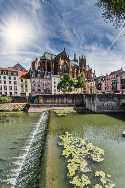 istock Metz, view on  beautiful old buildings 1264120754