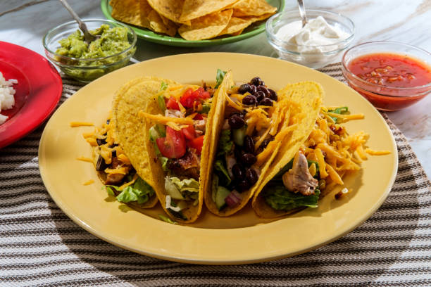 istock Mexican Chicken Tacos Toppings 1264123383