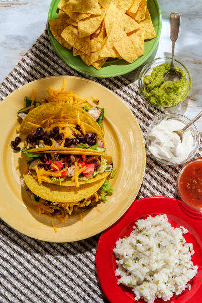 istock Mexican Chicken Tacos Toppings 1264123387