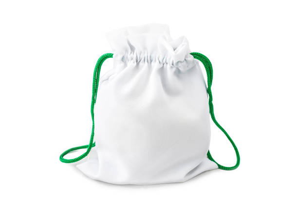 istock full white gift bag with green ties 1264124844