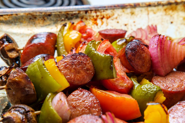 istock Kielbasa Shish Kebab Skewers 1264128551