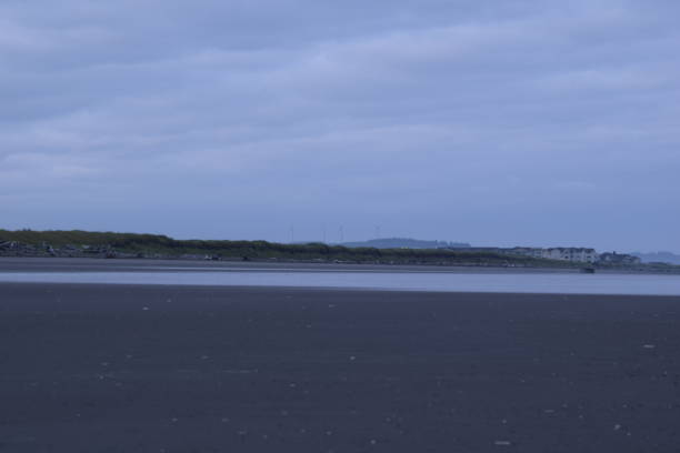 istock Sand Dunes On Beach Covered In Grass Against Cloudy Sky 1264131244