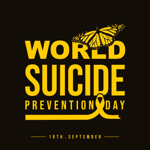 ilustrações, clipart, desenhos animados e ícones de tipografia para o dia mundial de prevenção ao suicídio - setembro amarelo