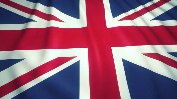 istock Waving Great Britain flag background close-up 1264142577